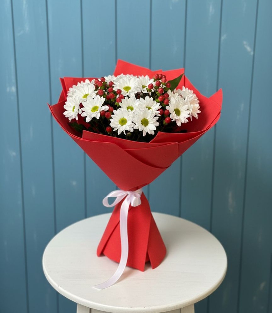 Букет цветов из: Хризантемы в Фёдоровской