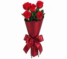 Букет 5 Красных роз Эдлесс Лав в Фёдоровской