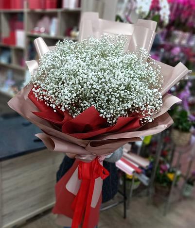 Букет цветов из: Гипсофила в Фёдоровской