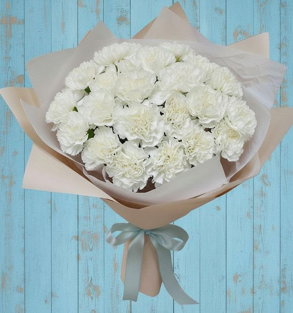 Букет цветов из: Гвоздики в Фёдоровской