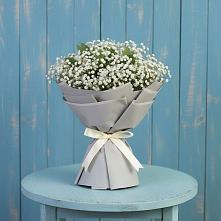 Букет цветов из:  Гипсофила в Фёдоровской