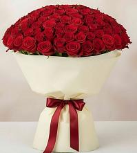 Букет 101 Красная роза Милано в Фёдоровской