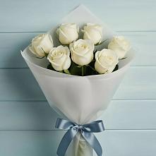 Букет 7 Белых роз Эдлесс Лав в Фёдоровской
