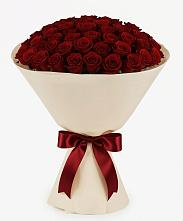 Букет 101 Бордовая роза Блэк Бакарра в Фёдоровской