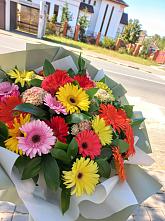 Букет цветов из:  Герберы #REPLACE_PRED# Фёдоровской