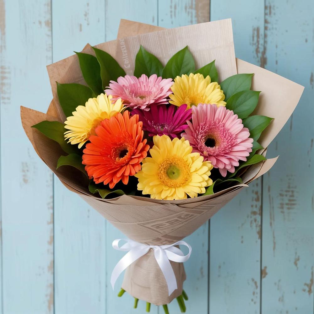 Букет цветов из: Герберы в Фёдоровской