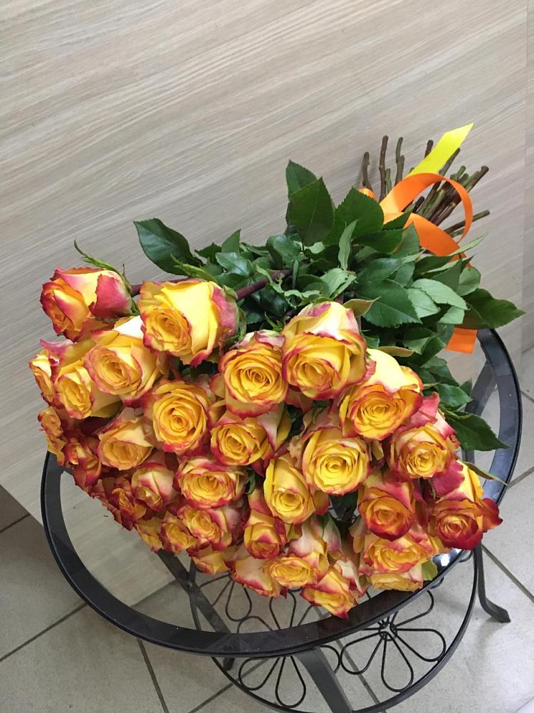 Букет Желтые розы в Фёдоровской