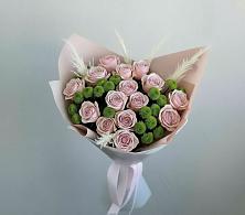 Букет цветов из:  Розы и Хризантемы в Фёдоровской