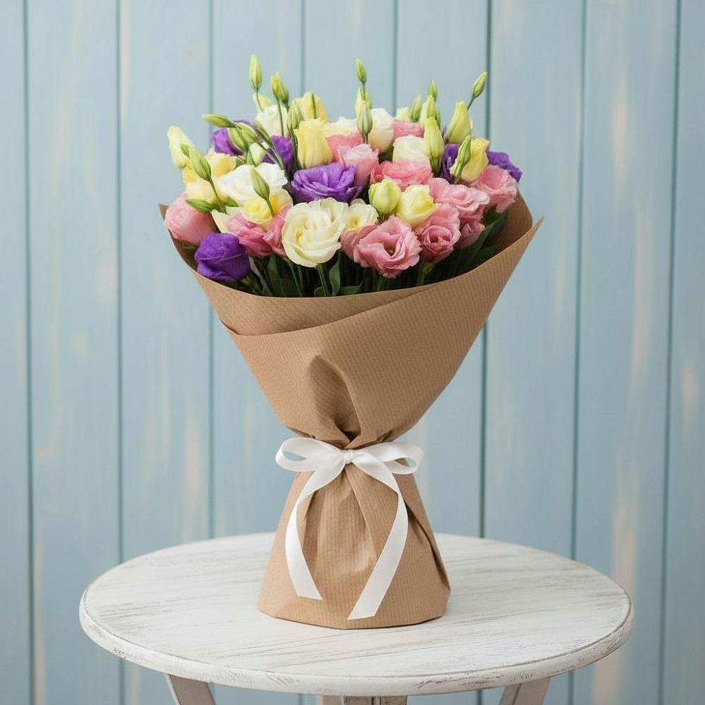 Букет цветов из: Лизиантусы в Фёдоровской