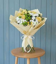 Букет цветов из:  Хризантемы и Розы в Фёдоровской