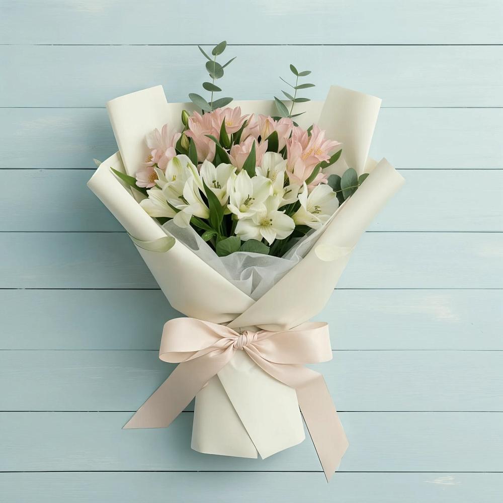 Букет цветов из: Альстромерии в Фёдоровской
