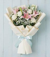 Букет цветов из:  Лилии в Фёдоровской