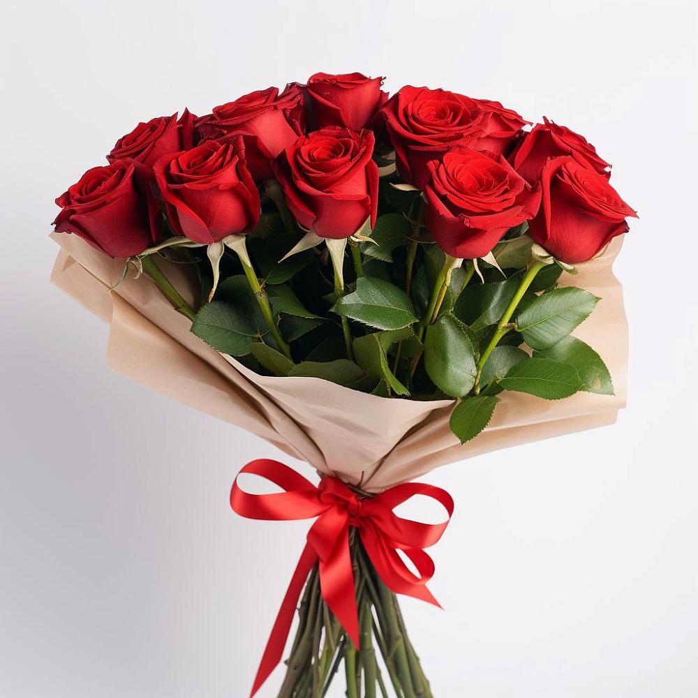 Букет 11 Красных роз Эдлесс Лав в Фёдоровской
