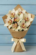 Букет цветов из:  Орхидеи и Розы в Фёдоровской